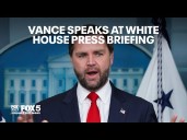 Vice President JD Vance speaks at White House Press Briefing