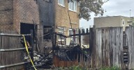 Mum 'smelled nail varnish remover' before house exploded and son had to jump out window