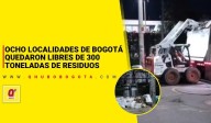 Ocho localidades de Bogotá quedaron libres de 300 toneladas de residuos