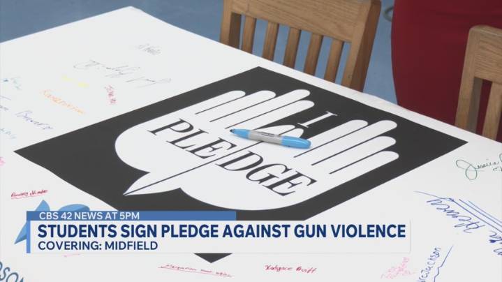 Midfield students take a stand against gun violence on National Day of Concern