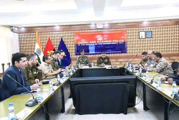 IGP Kashmir Chairs Security Review Meeting at PCR Kashmir