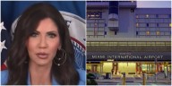Aeropuertos del sur de Florida vetan mensaje político de Kristi Noem sobre el cierre del gobierno