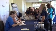 Students Showcase Space-Related Projects to Retired NASA Astronaut & Elmira Native Eileen Collins