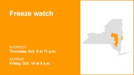 NY weather: Freeze watch affecting New York Thursday and Friday