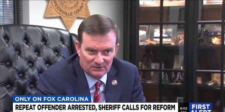 Repeat offender arrested, Greenville County sheriff calls for reform