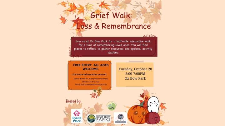 Grief walk at Ox Bow County Park October 28