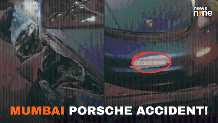 VIDEO: Porsche car crashes into divider while racing with BMW on Mumbai’s Western Express Highway