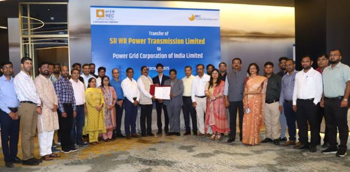 RECPDCL Hands Over SR WR Power Transmission Limited to Power Grid Corporation of India