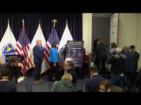 Massachusetts Gov. Maura Healey speaks about suspension of SNAP benefits