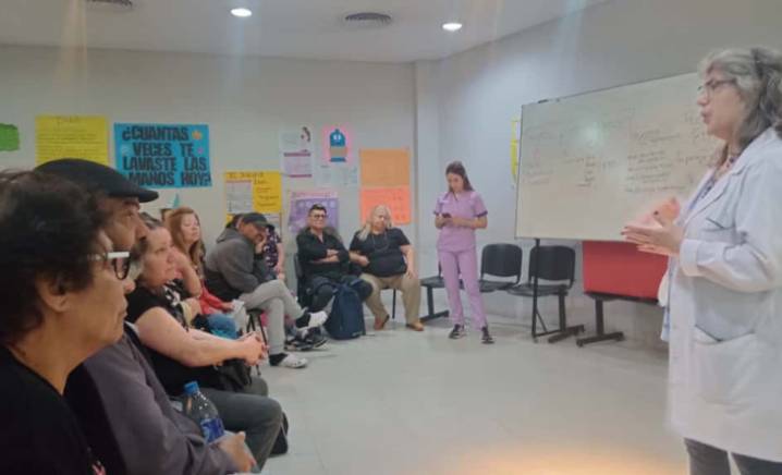 Ciudad Evita: realizaron un nuevo taller interdisciplinario de kinesiología y diabetes