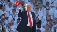 Trump doesn't let shutdown interfere with celebrating Navy's 250th anniversary at rally