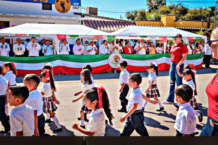 Mulegé celebró 178 años de gesta heroica con actos cívicos y el traslado de los 3 poderes de BCS