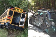 Distracted Driver Hits School Bus, Said Was Trying to Change Music