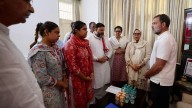Haryana Haryana IPS officer 'suicide': Rahul Gandhi visits family