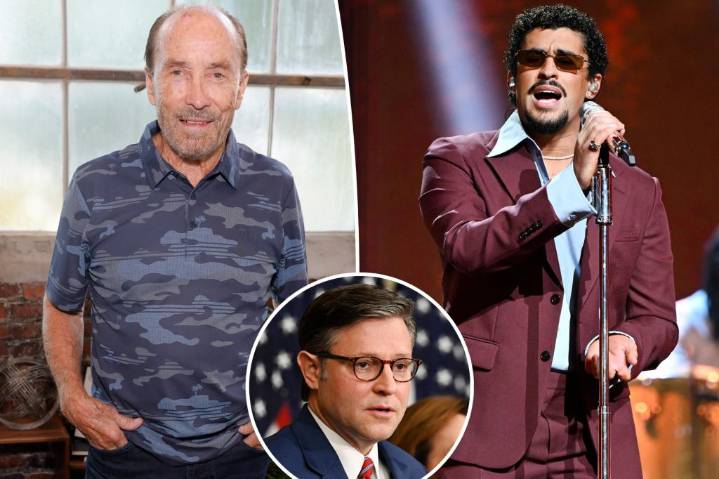 Lee Greenwood reacts to Mike Johnson suggesting he replace Bad Bunny in Super Bowl