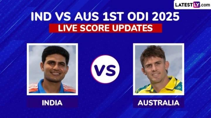 Cricket India vs Australia Live Score Updates of 1st ODI 2025: Australia Opt to Bowl First After Winning Toss, See Playing XIs of Both Teams