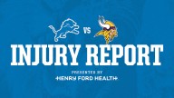 Lions vs. Vikings injury report: Oct. 31