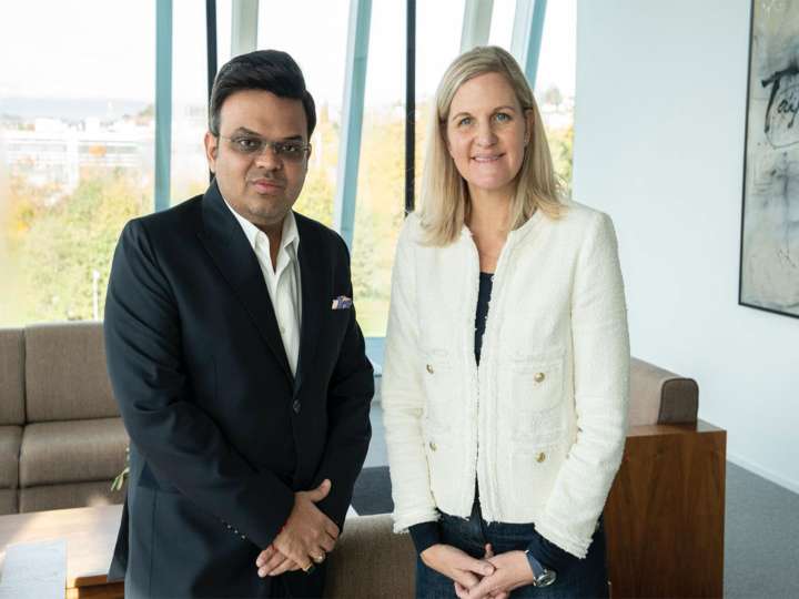 Jay Shah meets IOC President Kirsty Coventry