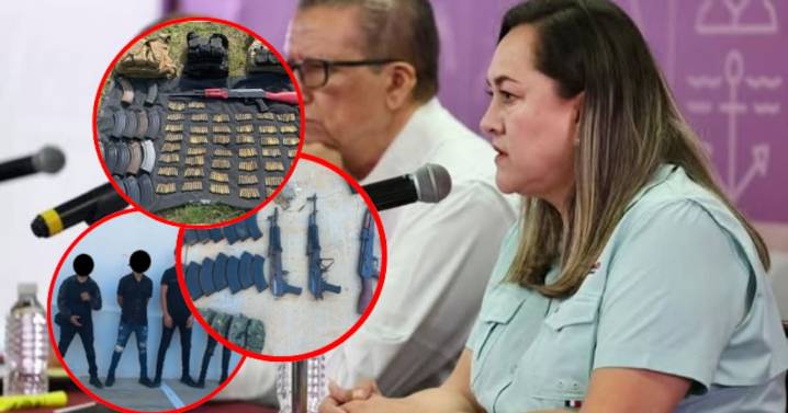 Culiacán bajo fuego: detienen a cuatro civiles con arsenal bélico, drogas y vehículos robados