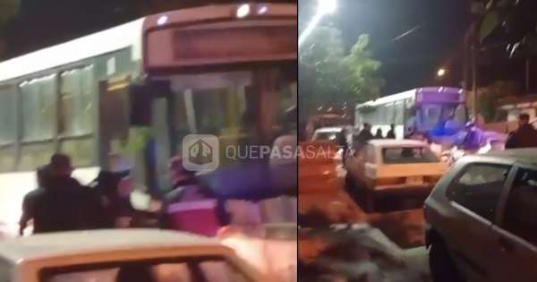 Se robaron un colectivo de SAETA en la madrugada y lo chocaron: así los atraparon