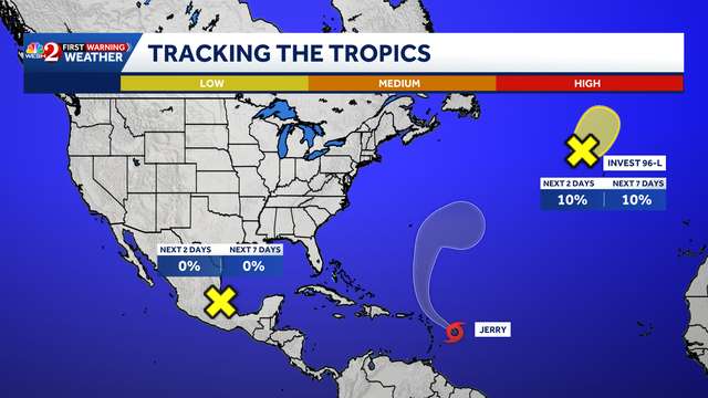 Tropical Storm Jerry forecast to strengthen into hurricane