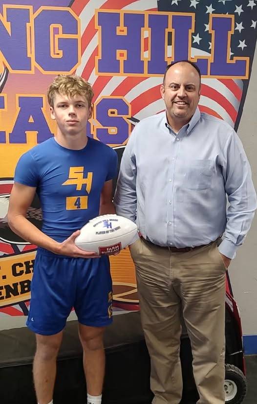 Grayson Stout Spring Hill “Farm Bureau Player of the Week”