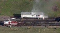 Truck carrying lithium batteries catches fire on Rt. 422 in Montco