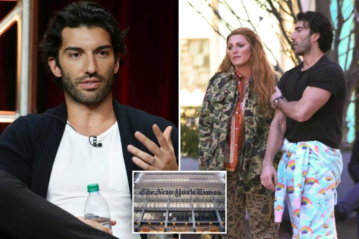 NY Times sues Justin Baldoni's film company for legal costs in $400M defamation case