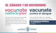 Jornada de vacunación contra la gripe y el dengue en la capital tucumana