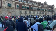 Se manifiestan Sindicatos de la Educación Media Superior en Palacio Nacional; exigen homologación salarial