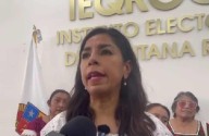 “ESTOY CASADA POLÍTICAMENTE CON MORENA, TENGO ASPIRACIONES, PERO NO ES MOMENTO DE HABLAR DE ELLAS”: Reaparece Marybel Villegas acompañada de mujeres de la zona maya para exigir al Ieqroo la implementa