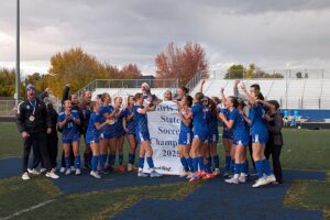 Diggers’ reign continues, but Eagles fly high in 4A girls soccer title game