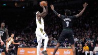 Timberwolves hang on to beat depleted Pacers 114-110, after Edwards exits early with tight hamstring