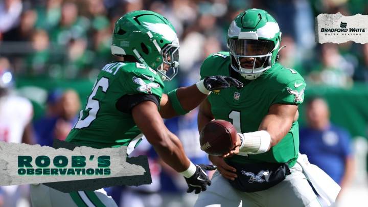 Eagles avenge loss to Giants with explosive offense