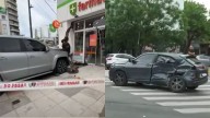 Fuerte choque en Caballito: una camioneta se incrustó en una farmacia y hay tres heridos