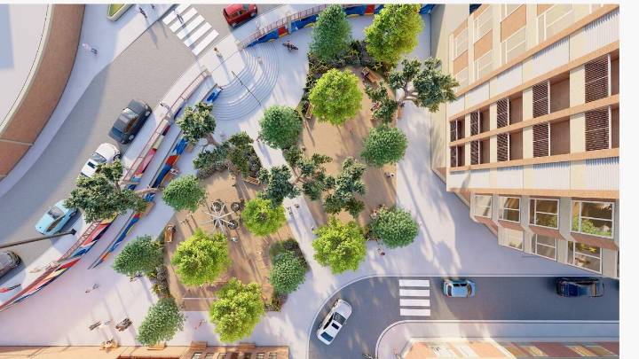 Ambar planta su primer bosque urbano y transforma una plaza en San José