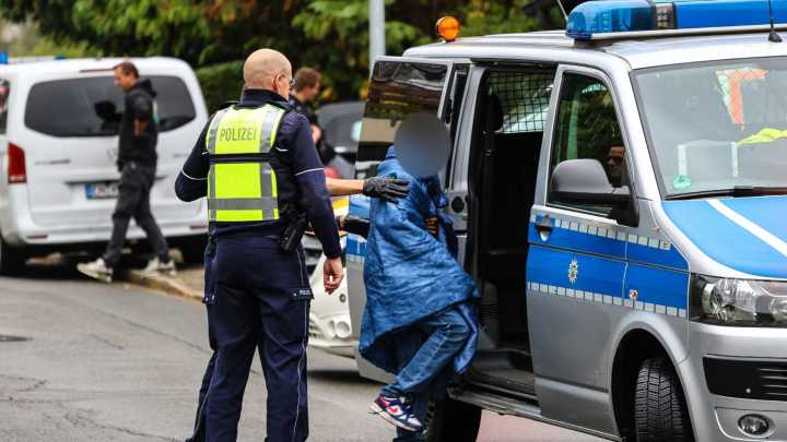 First picture of son quizzed by cops after brutal stabbing of his mayor mum as she fights for her life in hospital