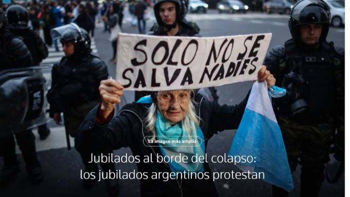 El reclamo de los jubilados argentinos llegó a Reuters