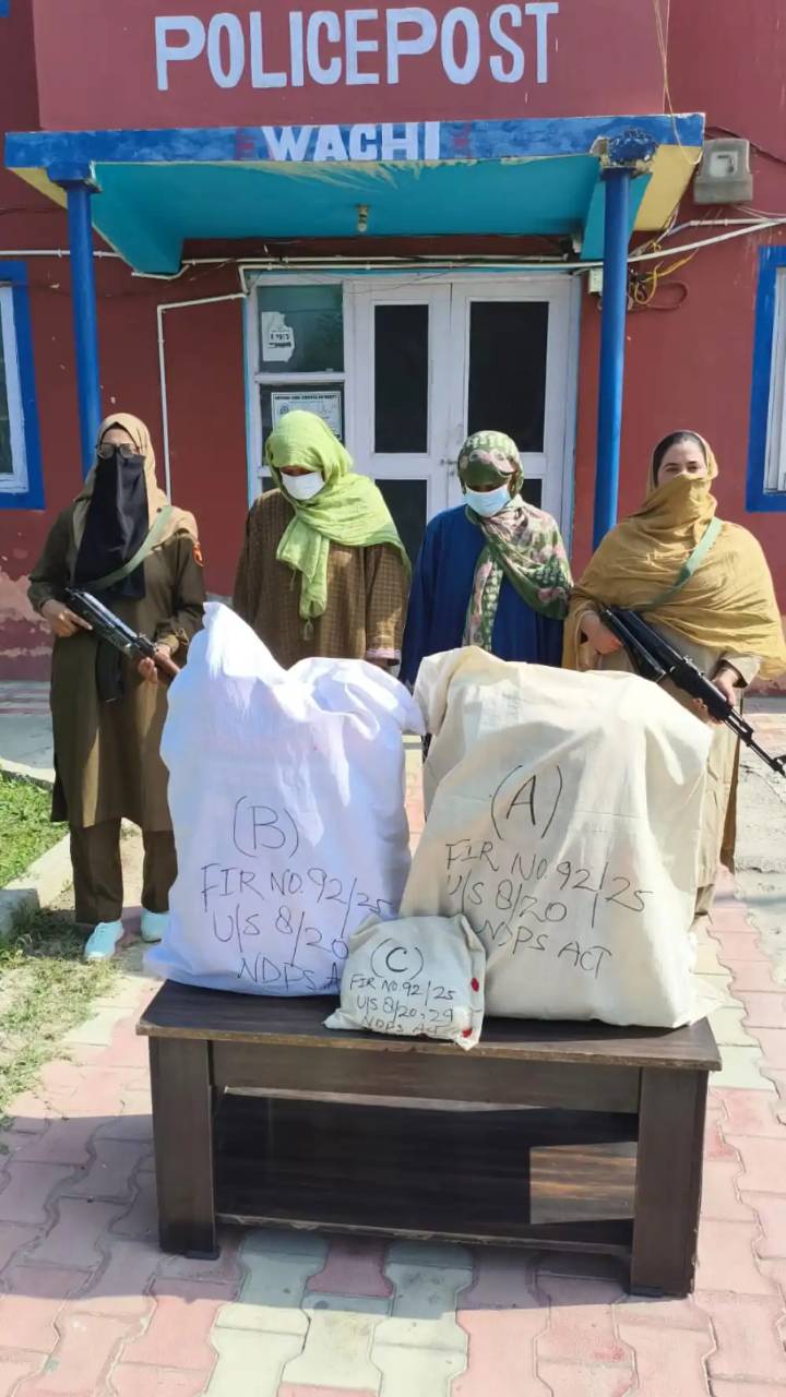 Police Arrest Two Women, Seize Narcotics in South Kashmir