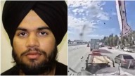 Video: Moment Indian-origin rams truck into multiple cars in California
