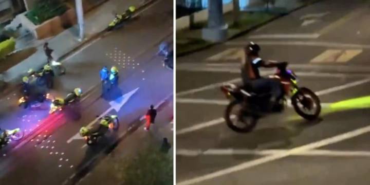 Operativo contra piques ilegales de motos dejó seis heridos en el barrio La Macarena, Bogotá: este fue el balance