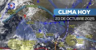 ¡Prepárate con el clima! Onda tropical traerá lluvias intensas y oleaje elevado hoy 23 de octubre