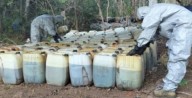 Incautan cerca de 14 mil litros de precursores para drogas sintéticas en Culiacán