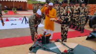 On Vijayadashami, BSF Worships Weapons Symbolising Preparedness At Border