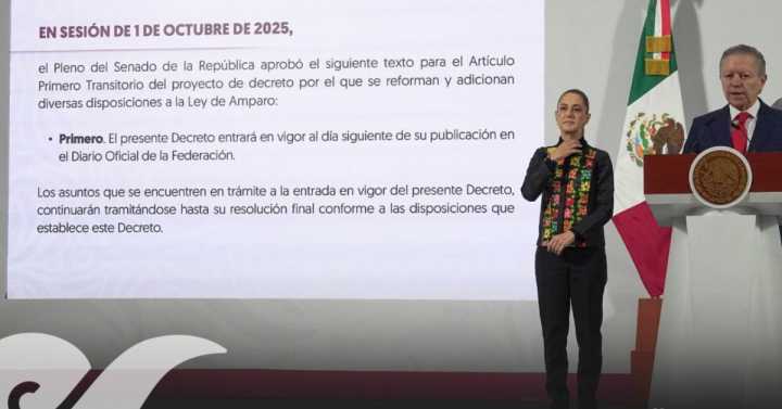 Sheinbaum insiste en eliminar la retroactividad en la reforma a la Ley de Amparo