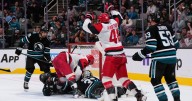 Carrier, Robinson score late in 2nd period and Hurricanes beat Sharks 5