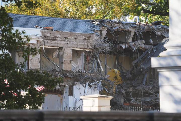 Trump inicia la demolición del Ala Este de la Casa Blanca para su salón de baile