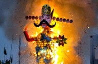 India celebrates Dussehra, rain plays spoilsport at some places