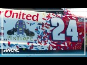 Child cancer survivor designs artwork for NASCAR driver's car in Charlotte Roval race