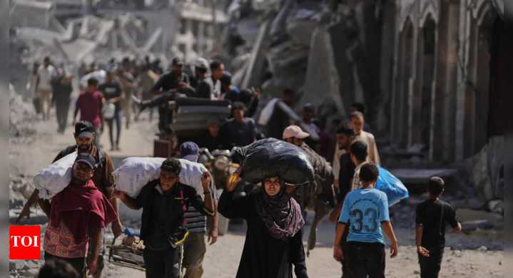 Israel-Hamas ceasefire deal: US troops arrive in Tel Aviv to oversee truce; displaced Gazans return home